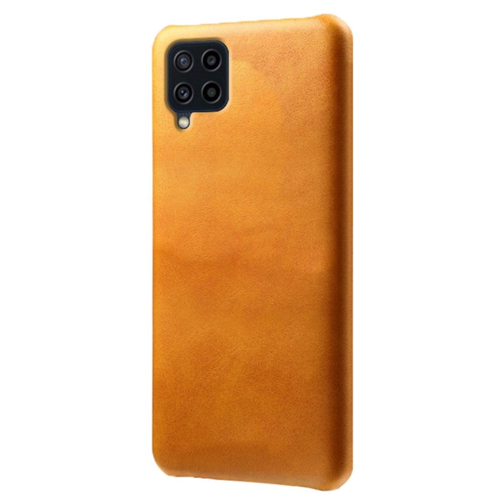 Samsung Galaxy M32 / M22 Læderbetrukket Cover - Orange