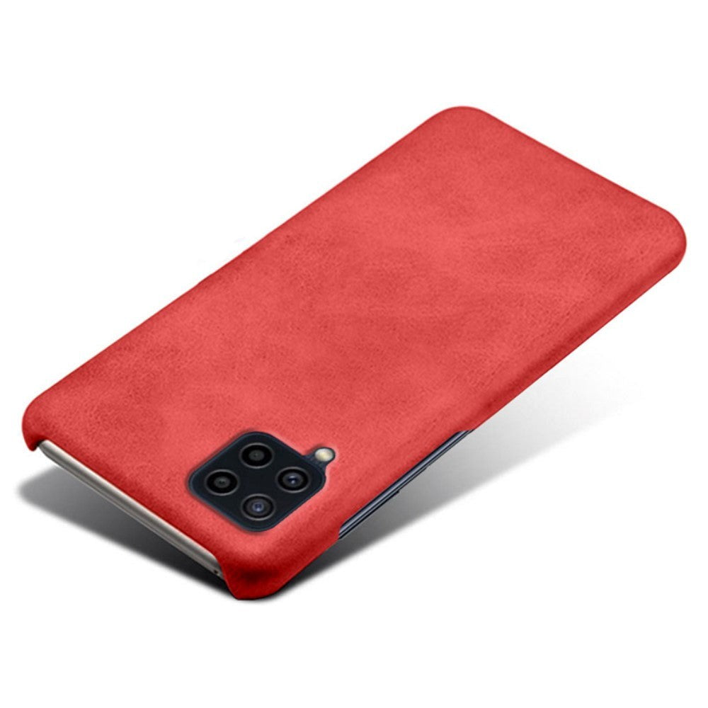 Samsung Galaxy M32 / M22 Læderbetrukket Cover - Rød