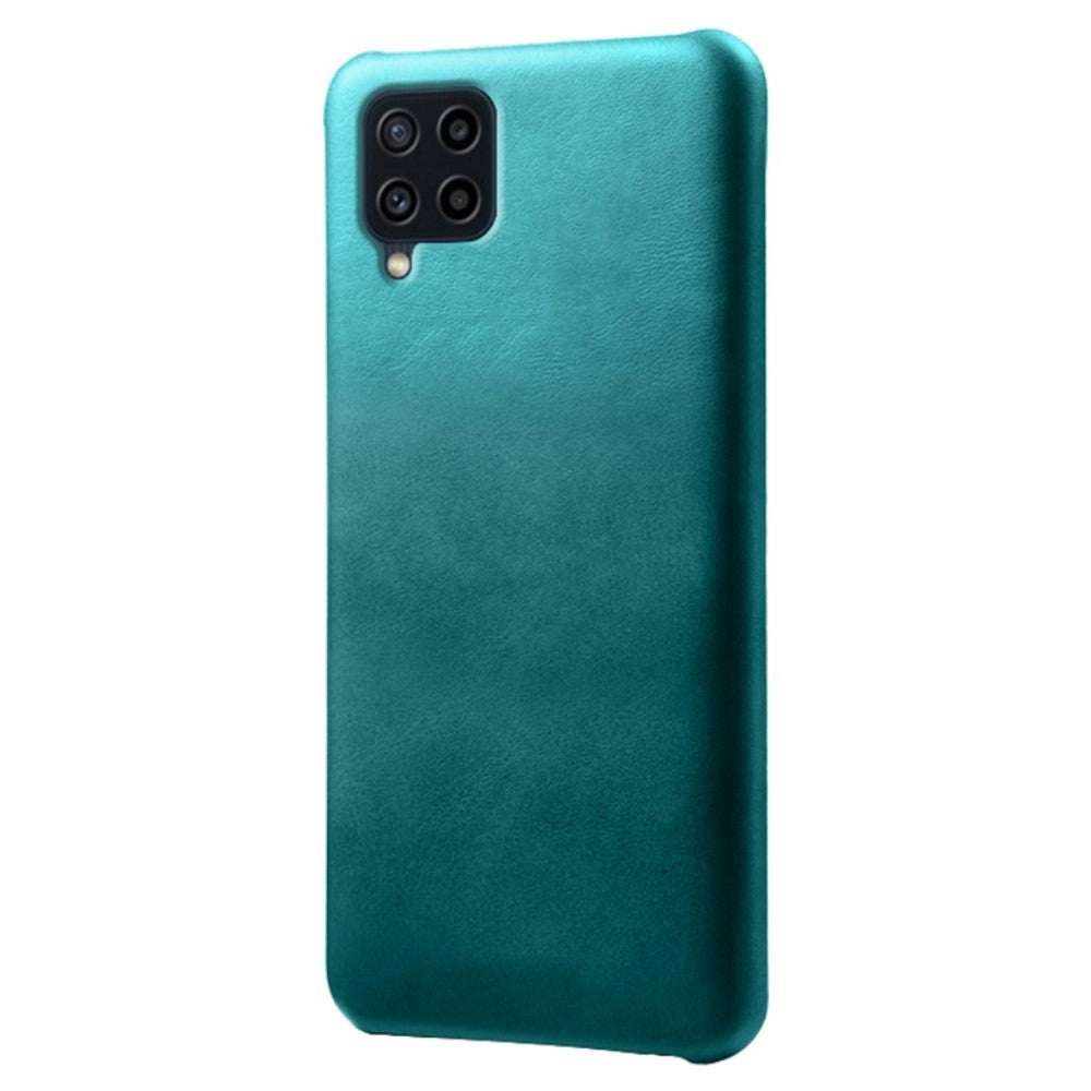 Samsung Galaxy M32 / M22 Læderbetrukket Cover - Grøn