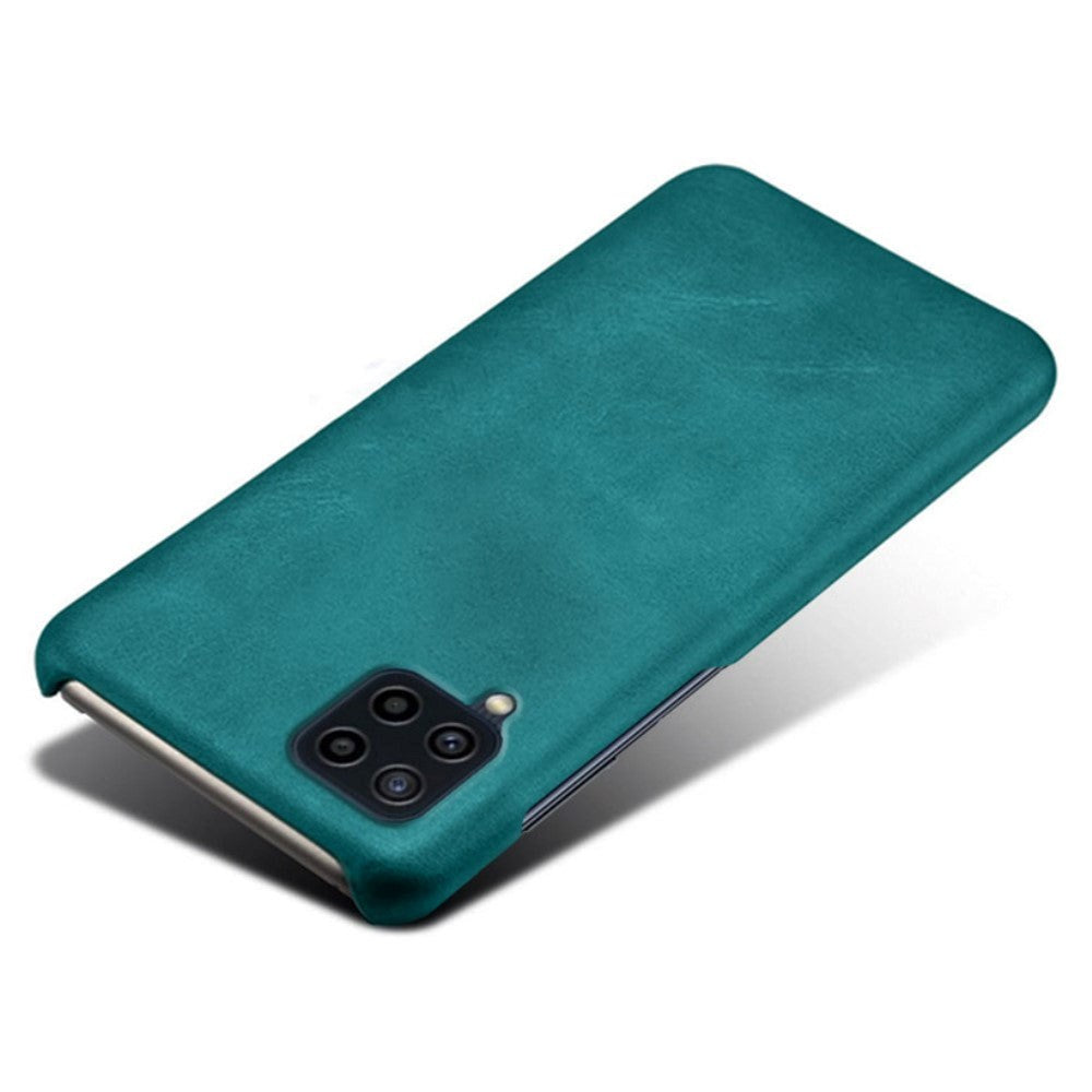 Samsung Galaxy M32 / M22 Læderbetrukket Cover - Grøn