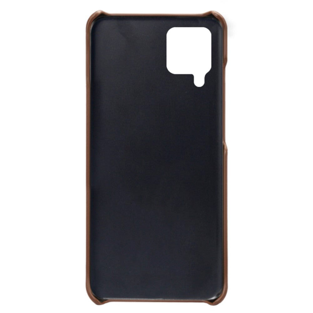 Samsung Galaxy M32 / M22 Læderbetrukket Cover - Brun