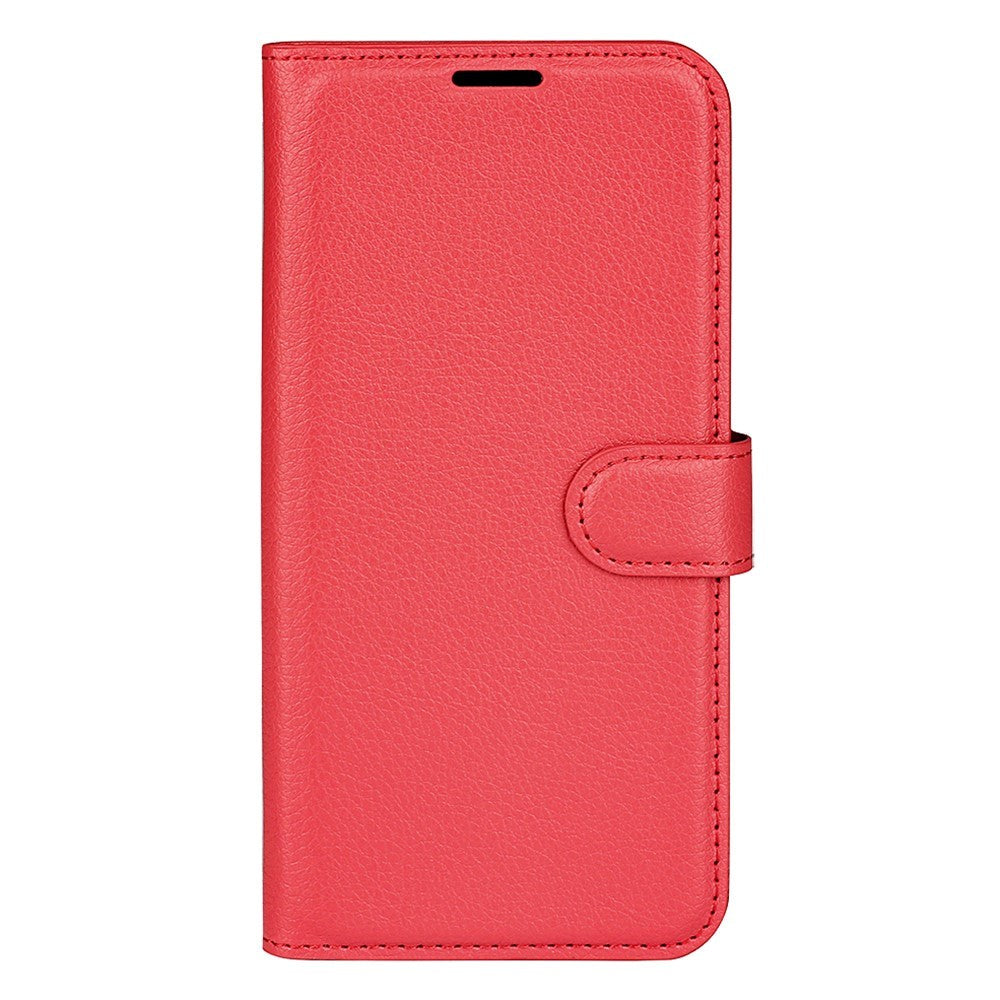 Samsung Galaxy A03 Litchi imiteret Læder Cover m. Pung - Rød