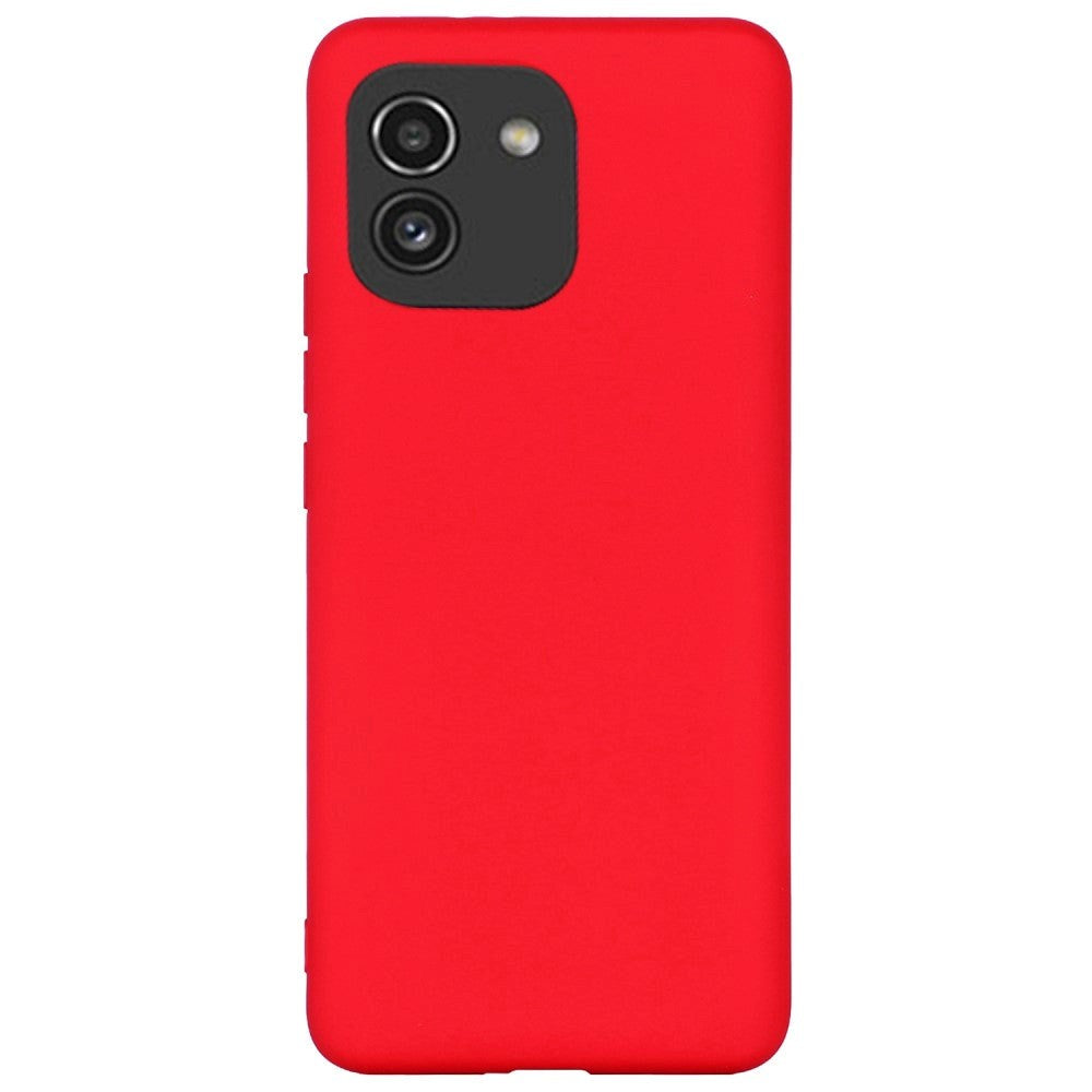 Samsung Galaxy A03 Liquid Silikone Bagside Cover - Rød