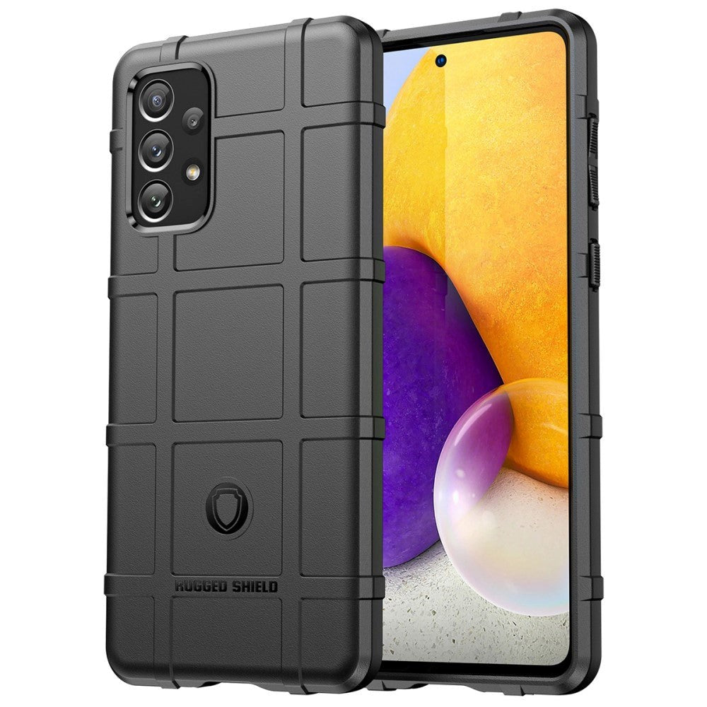 Samsung Galaxy A73 (5G) Rugged Shield Series Håndværker Bagside Cover - Sort