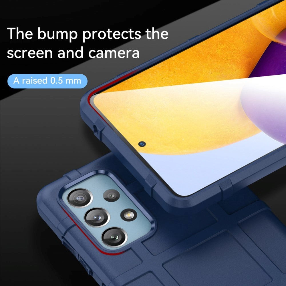 Samsung Galaxy A73 (5G) Rugged Shield Series Håndværker Bagside Cover - Blå