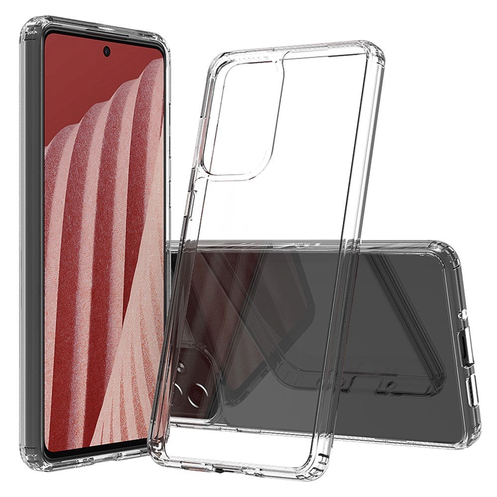 Samsung Galaxy A73 (5G) Acrylic Hybrid Bumper Bagside Cover - Gennemsigtig