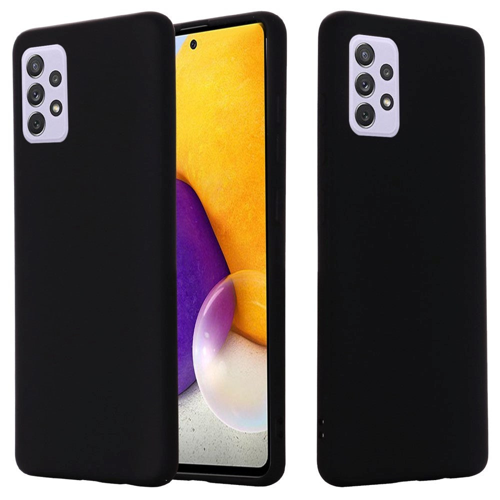Samsung Galaxy A73 (5G) Liquid Silikone Bagside Cover - Sort