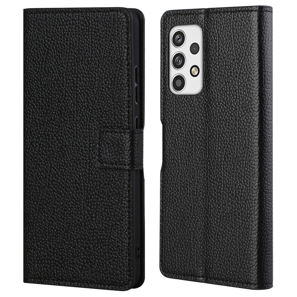 EIDERWOOD Samsung Galaxy A23 / A23 (5G) Kunstlæder Flip Cover m. Pung & Ståfunktion - Sort
