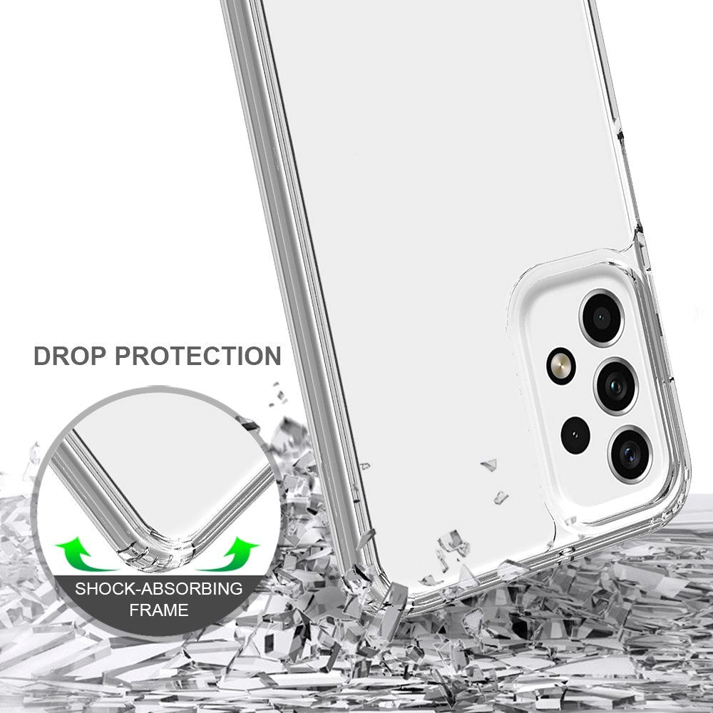 Samsung Galaxy A23 (5G) Acrylic Hybrid Bumper Bagside Cover - Gennemsigtig