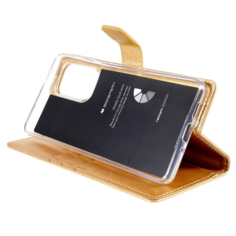 GOOSPERY Blue Moon Samsung Galaxy A73 (5G) Læder Cover m. Pung - Guld