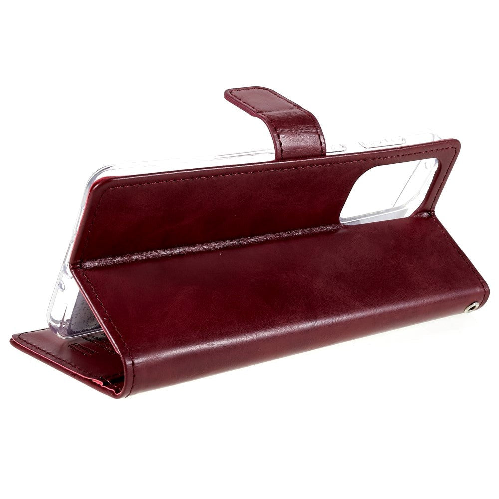 GOOSPERY Blue Moon Samsung Galaxy A73 (5G) Læder Cover m. Pung - Brun