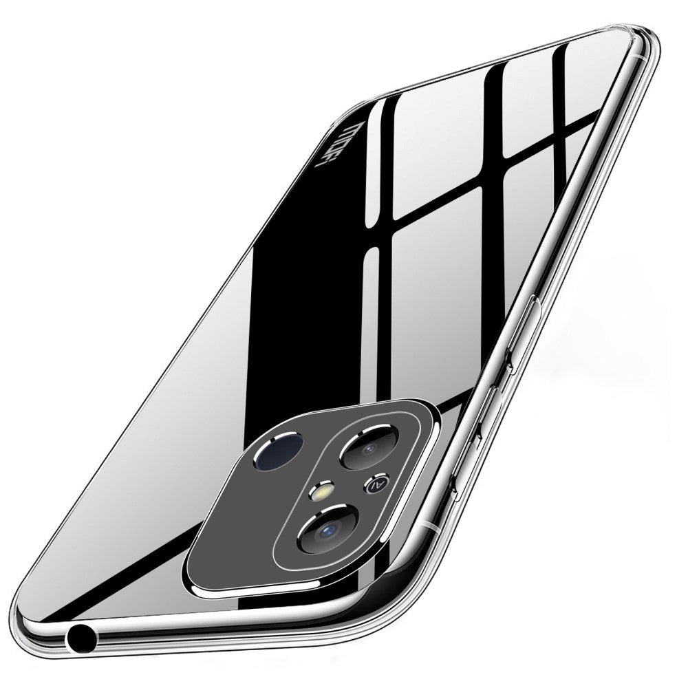 Xiaomi Redmi 12C MOFI Fleksibelt Plastik Bagside Cover - Gennemsigtig