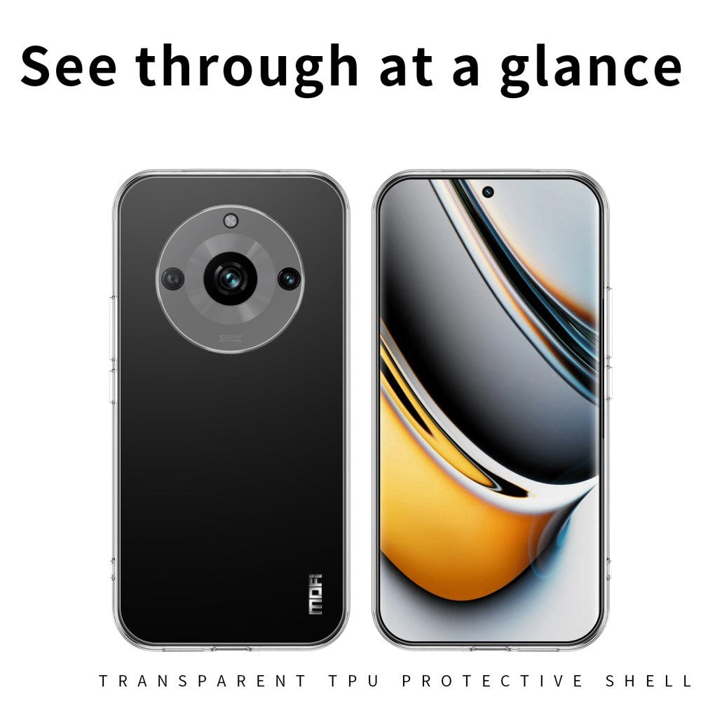 EIDERWOOD Realme 11 Pro+ 5G / 11 Pro 5G MOFI Fleksibelt Plastik Bagside Cover - Gennemsigtig
