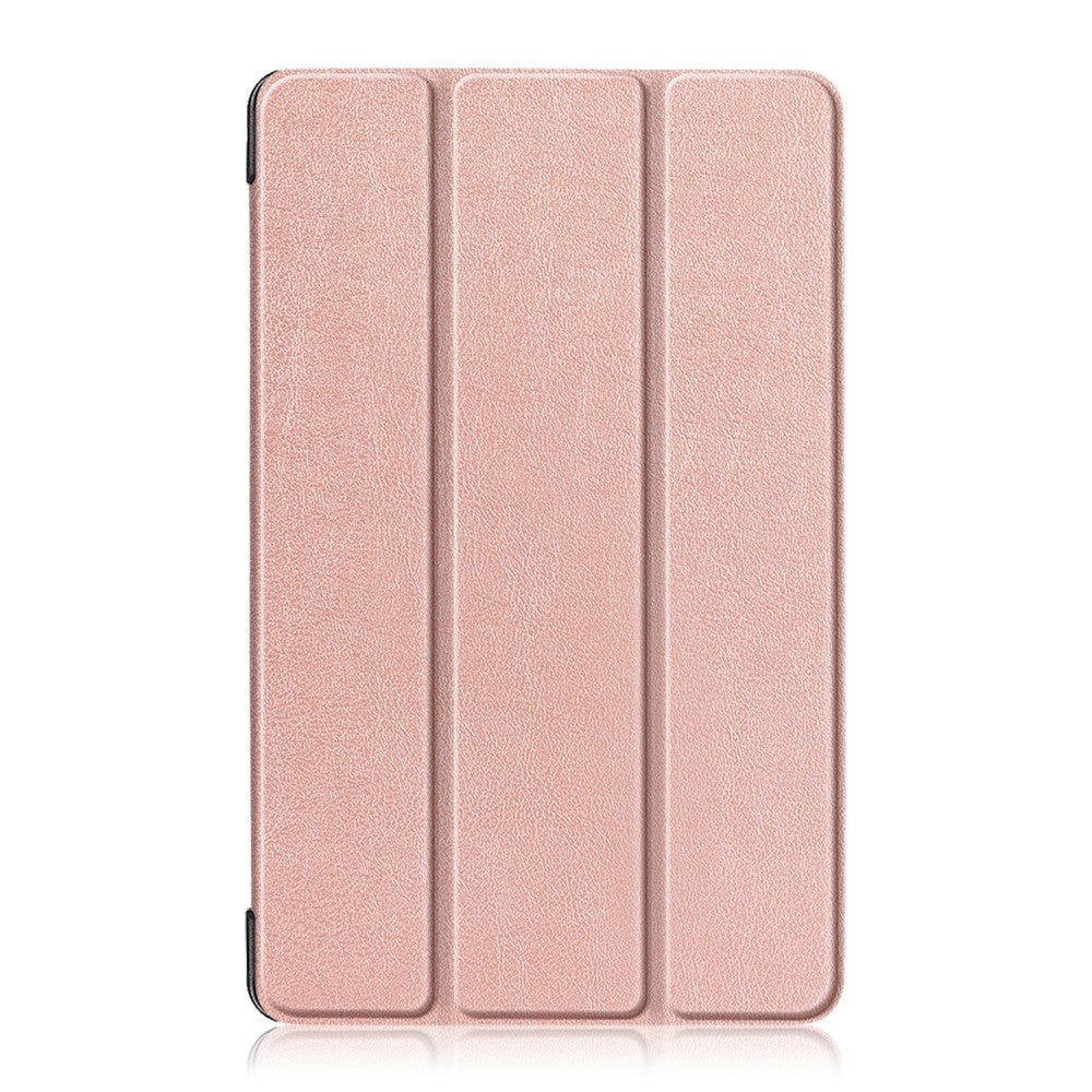Huawei MediaPad M5 Lite 8 Tri-Fold Læder Cover Rose Gold