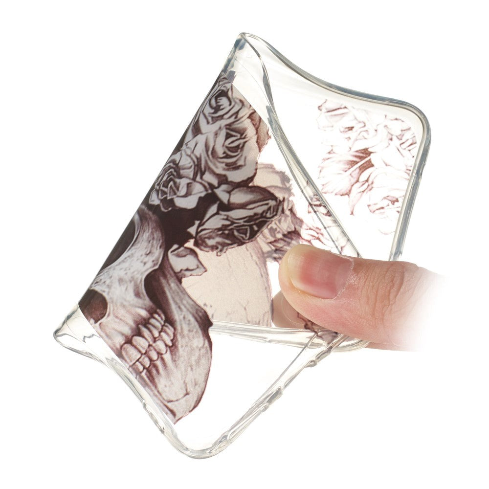 Huawei Y5 (2019) Gennemsigtigt Plastik Cover m. Skull