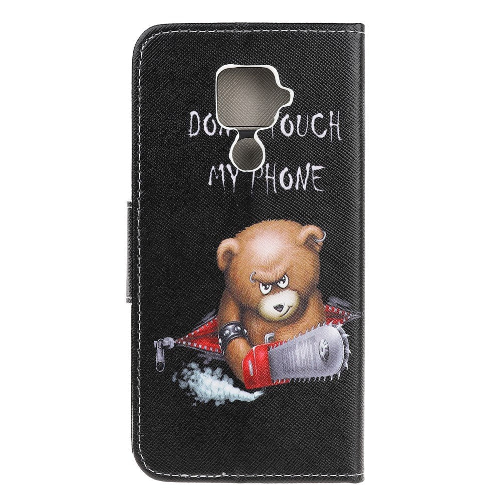 Huawei Mate 30 Lite Læder Cover m. Pung - Tough Bear