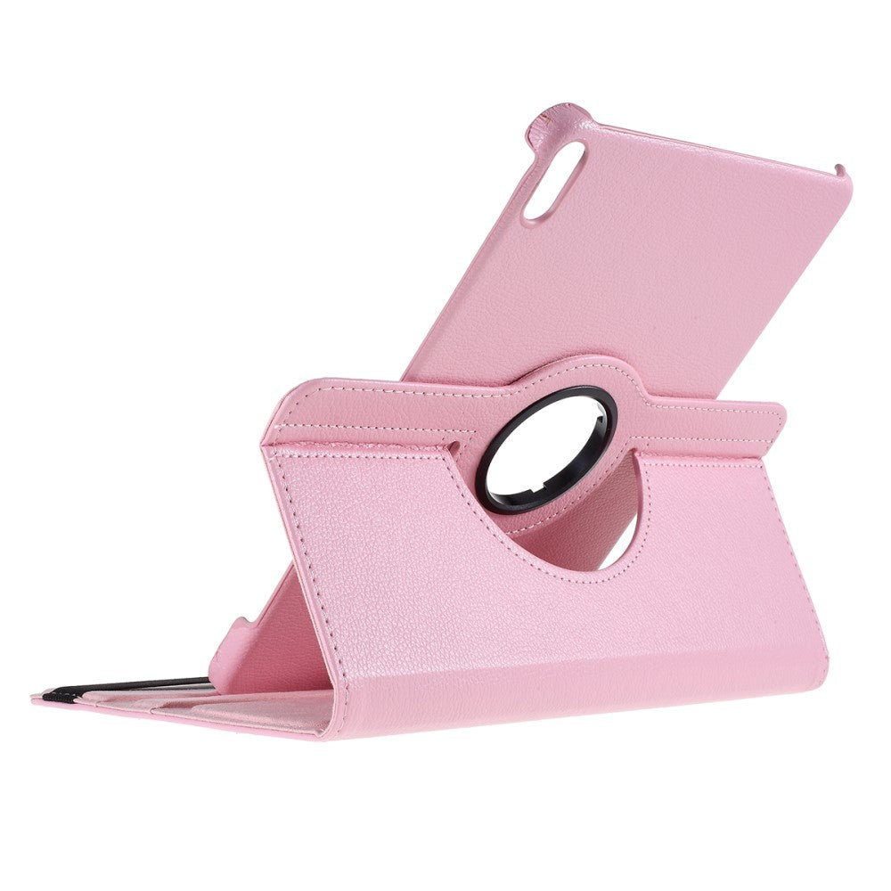 Huawei MatePad Pro 10.8'' Klassisk Læder Cover m. 360° Ståfunktion - Lyserød