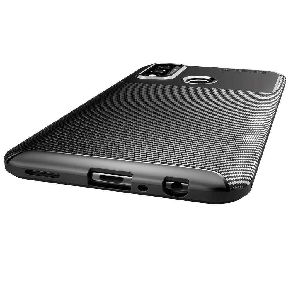 Huawei P Smart (2020) Carbon Fiber Cover - Sort