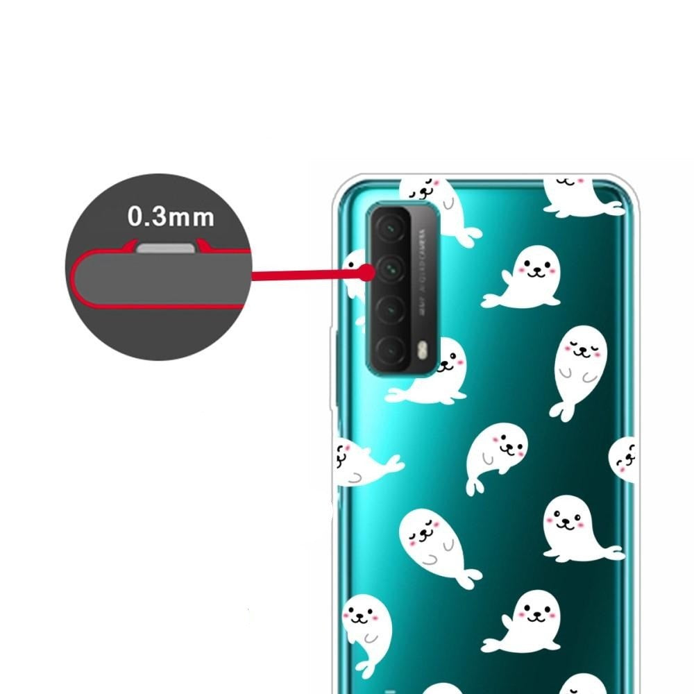 Huawei P Smart (2021) Gennemsigtigt Plastik Cover m. Sæler