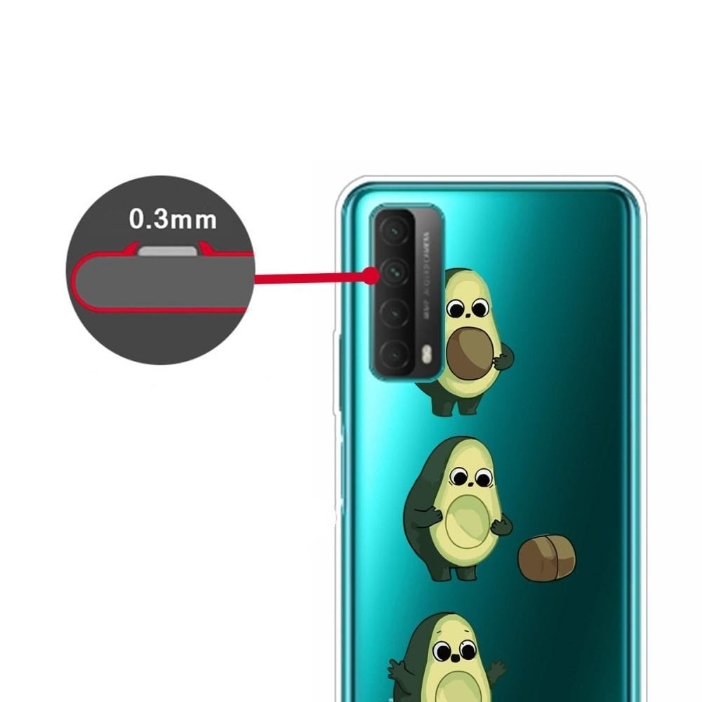 Huawei P Smart (2021) Gennemsigtigt Plastik Cover m. Avocado