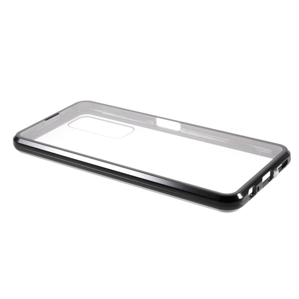 Huawei P Smart 2021 Magnetisk Cover m. Glas Forside & Bagside - Sort