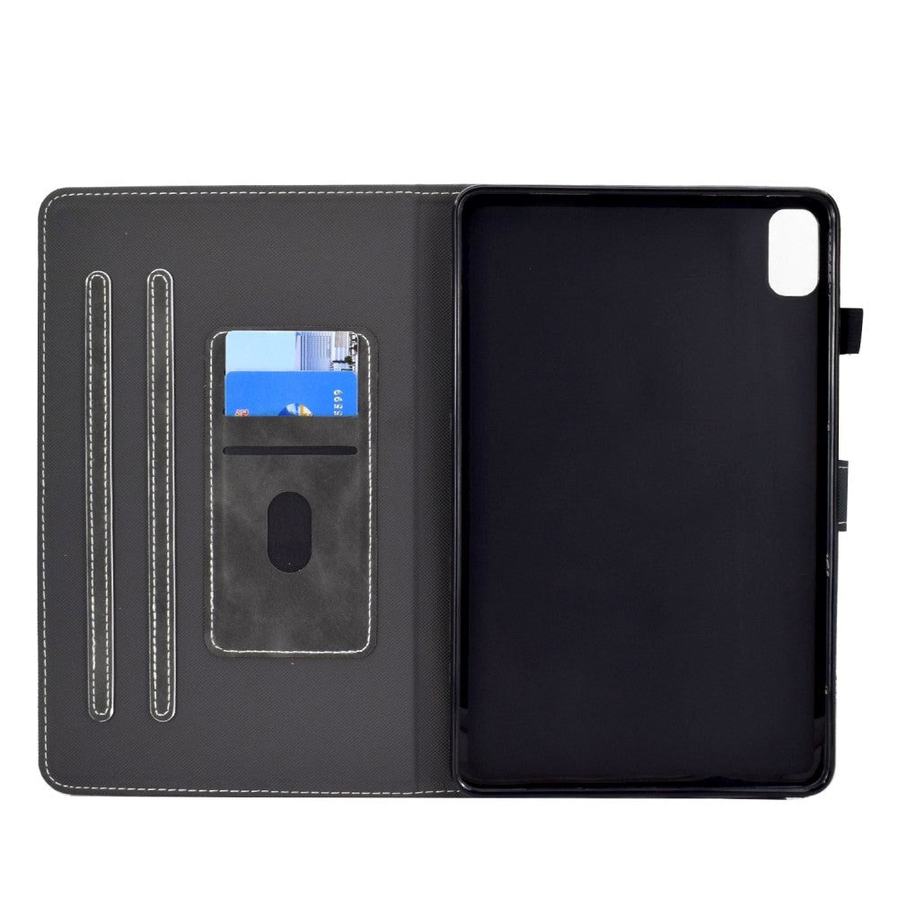 Huawei MatePad 10.4" Læder Flip Cover m. Ståfunktion & Kortholder - Sort