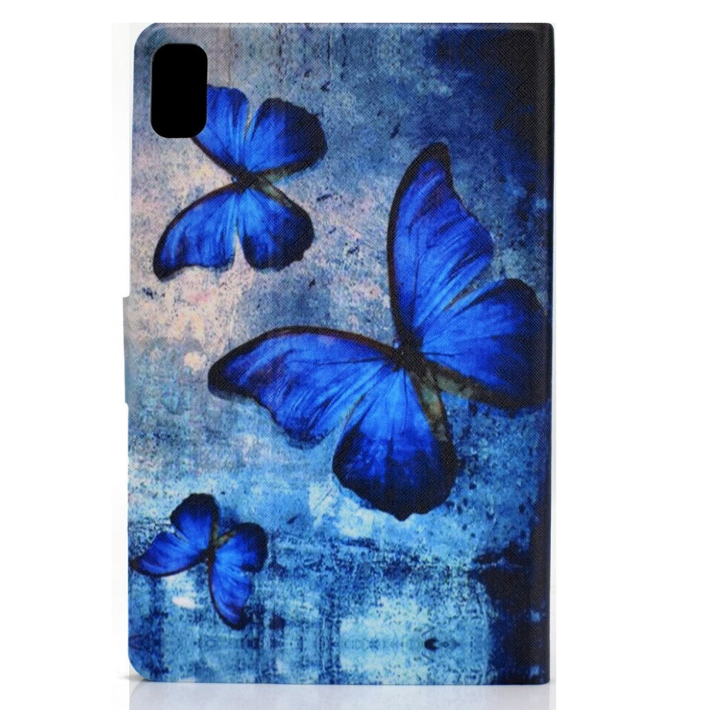 Huawei MatePad 10.4" Flip Cover m. Ståfunktion & Kortholder - Blå Sommerfugle