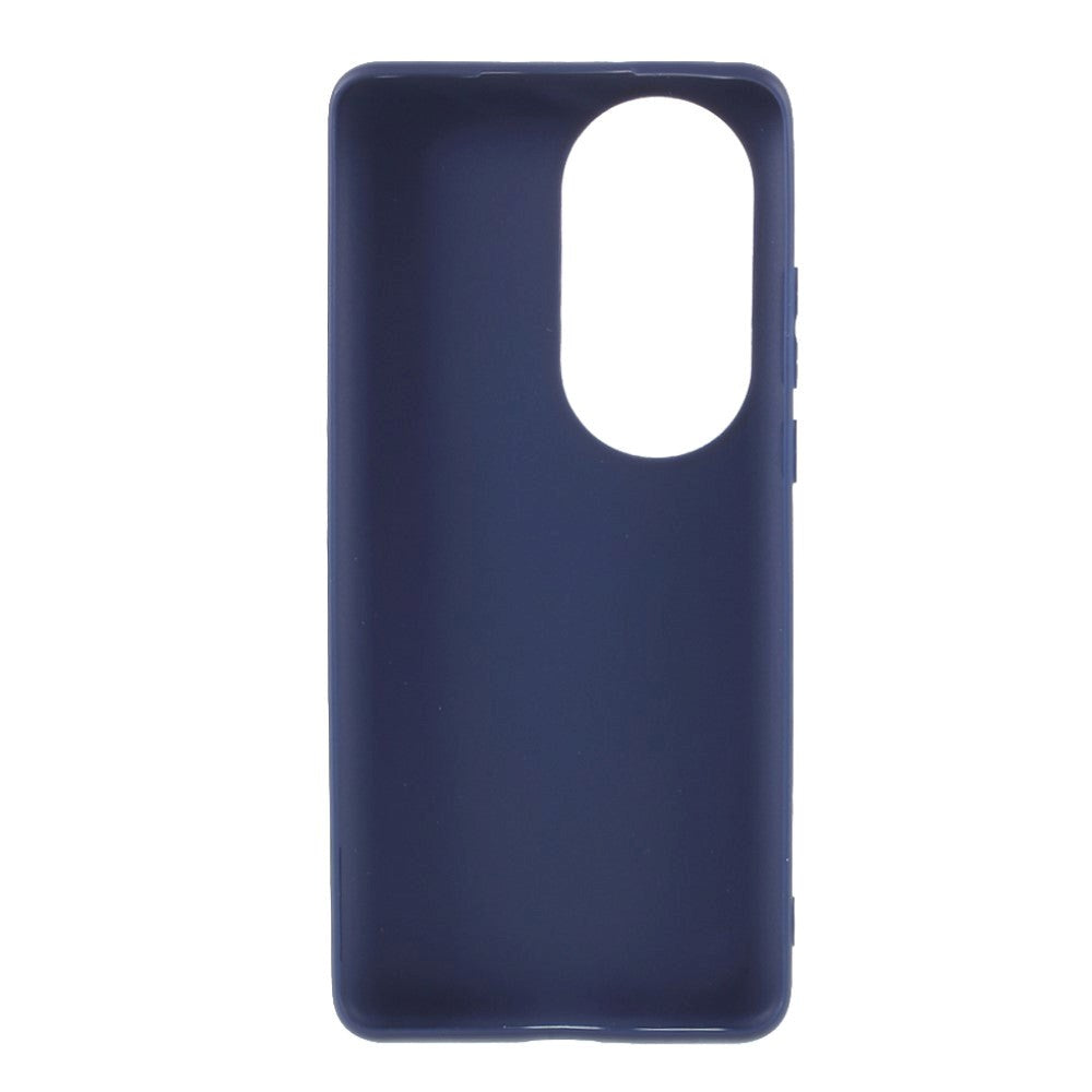 Huawei P50 Pro Fleksibelt Mat Bagside Cover - Blå
