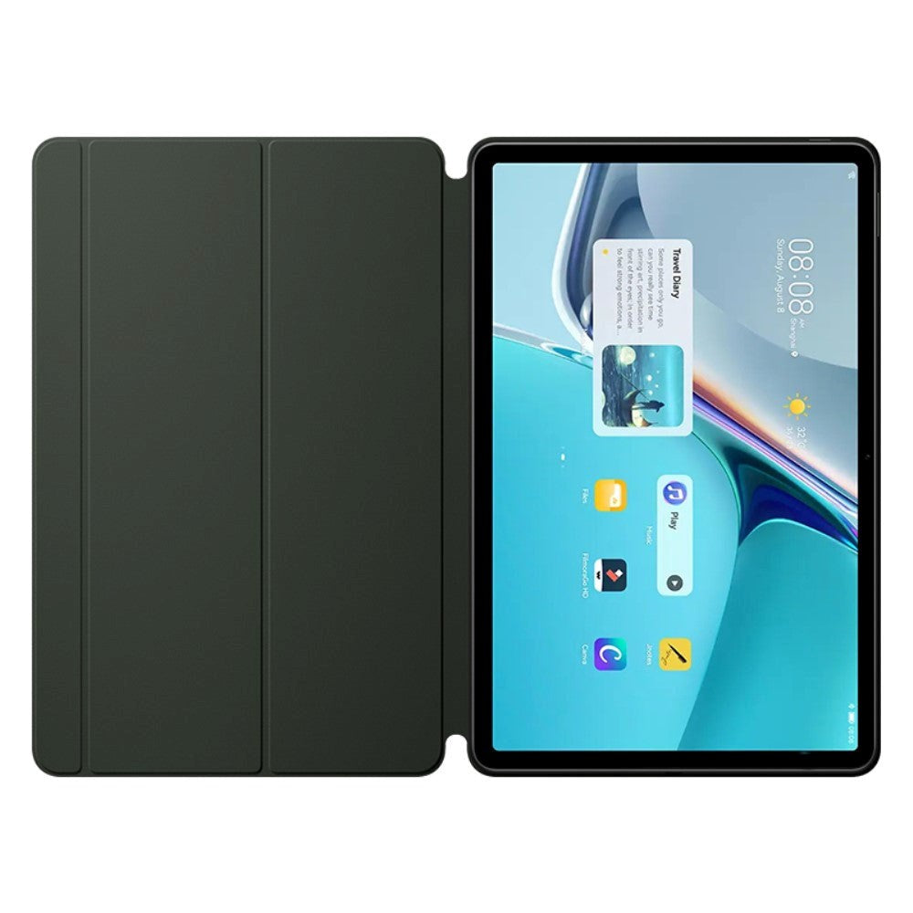 Huawei MatePad 11 Magnetisk Tri-Fold Flip Cover - Grøn