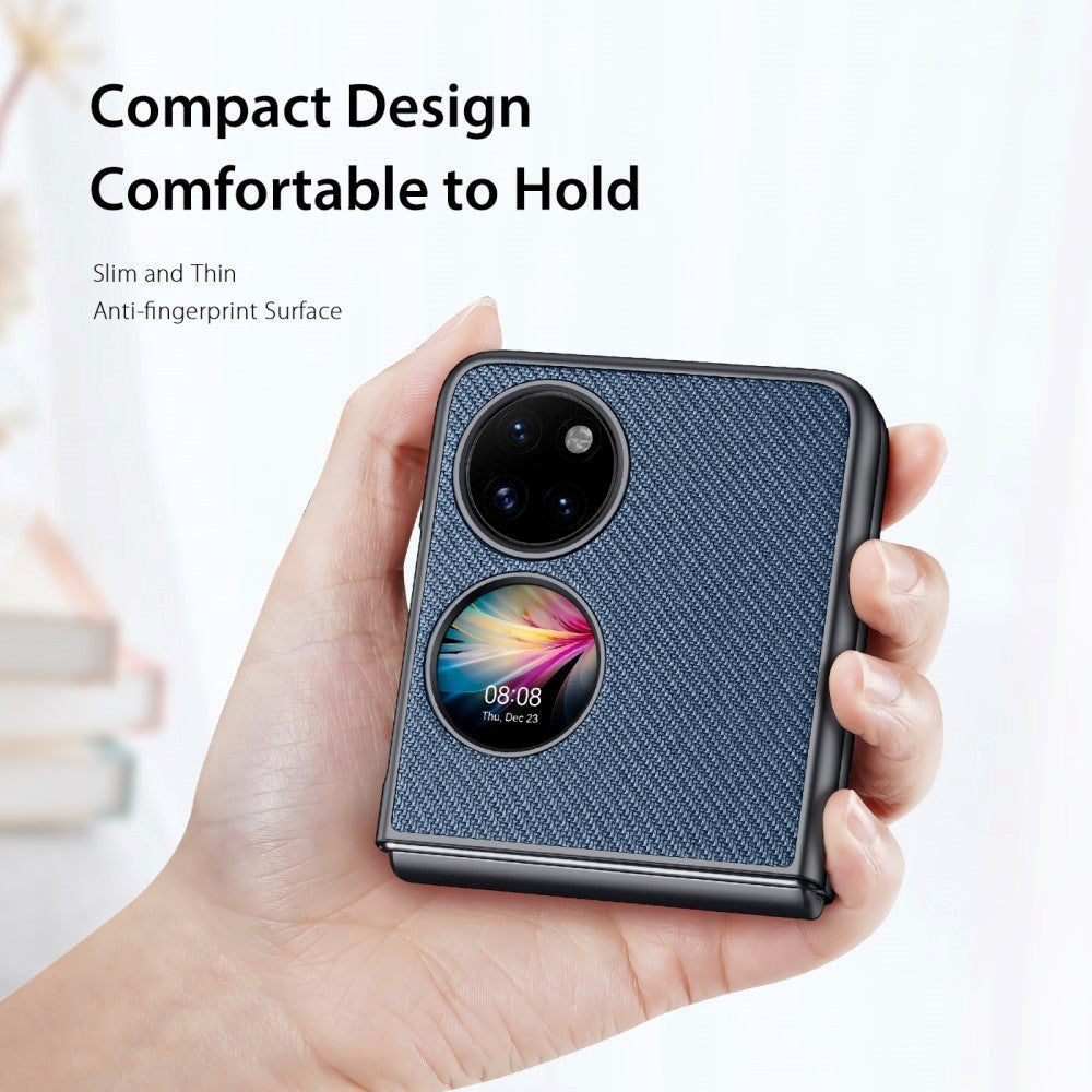 Huawei P50 Pocket Dux Ducis FINO Series Hybrid Bagside Cover - Blå