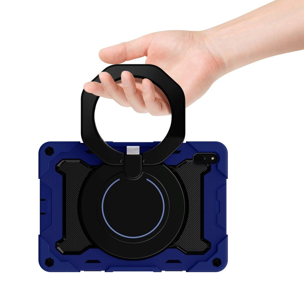 Huawei MatePad 11 Håndværker Case - Ståfunktion, Håndholder & Penholder - Blå