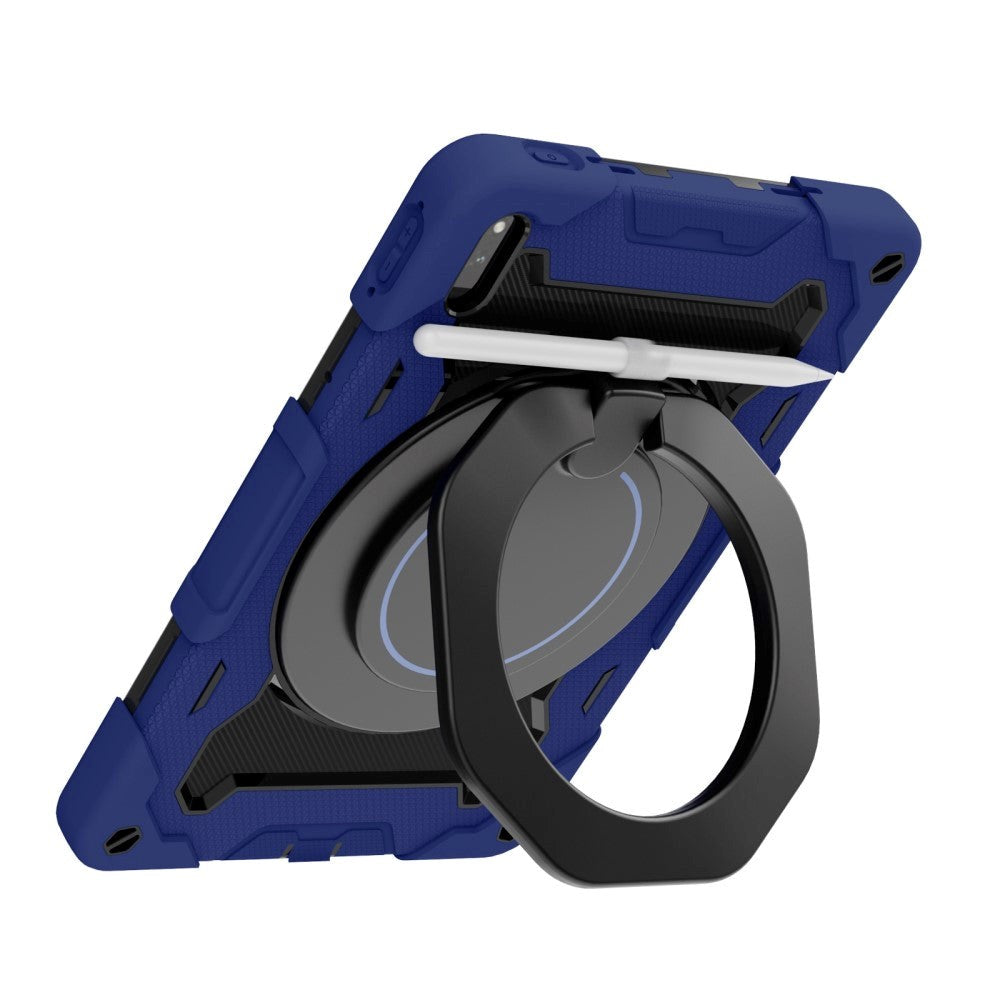 Huawei MatePad 11 Håndværker Case - Ståfunktion, Håndholder & Penholder - Blå