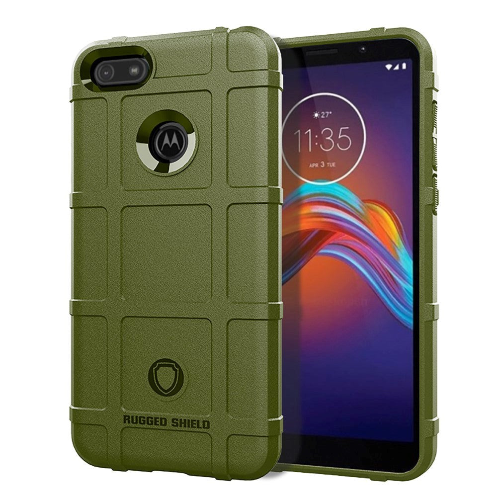 Motorola Moto E6 Play Rugged Shield Cover - Grøn