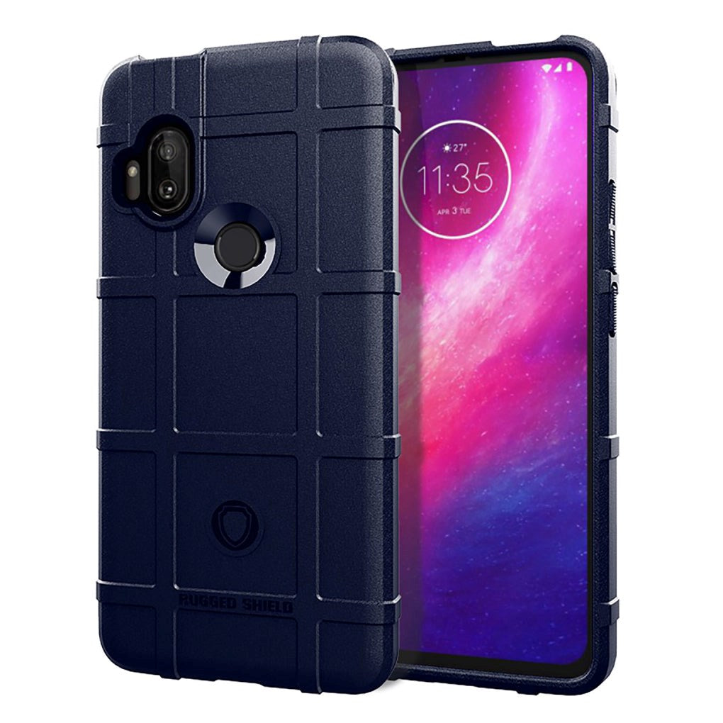 Motorola One Hyper Rugged Shield Cover - Blå