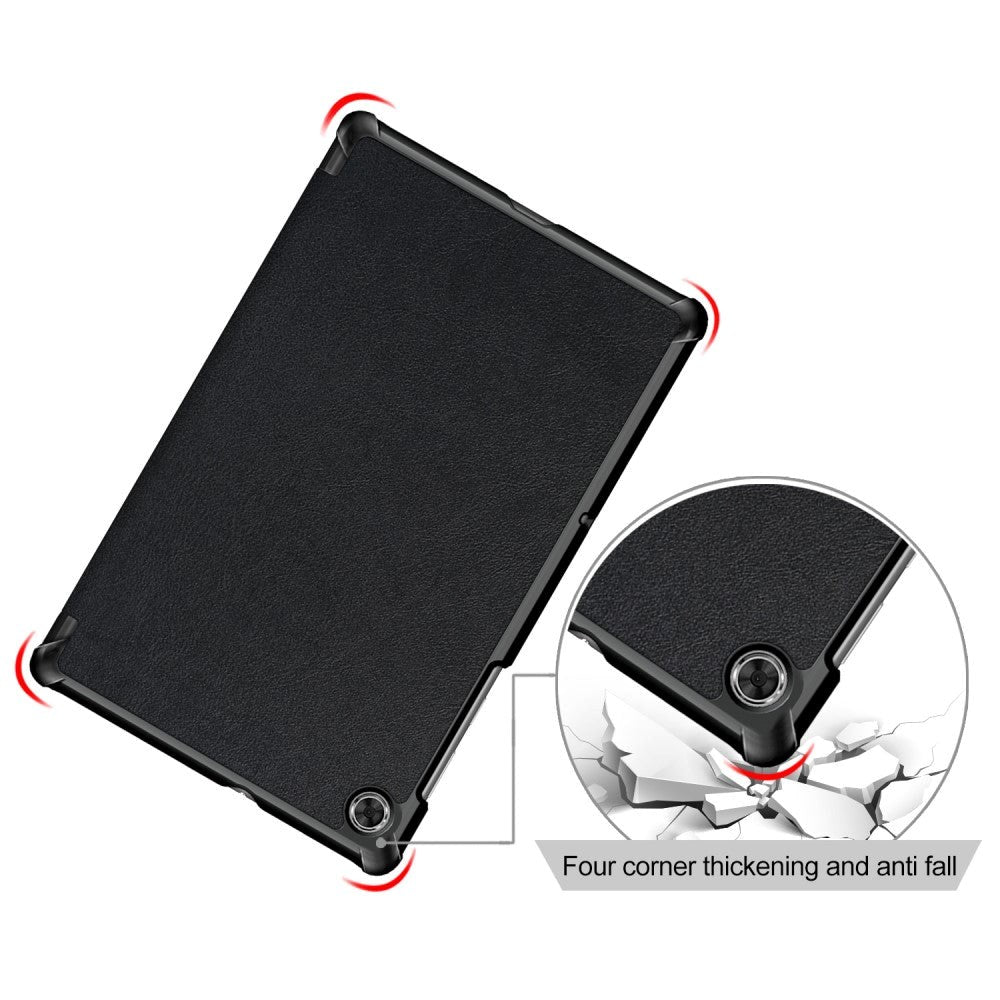 Lenovo Tab M10 FHD Plus (2. Gen.) X606F Tri-Fold Læder Cover - Sort
