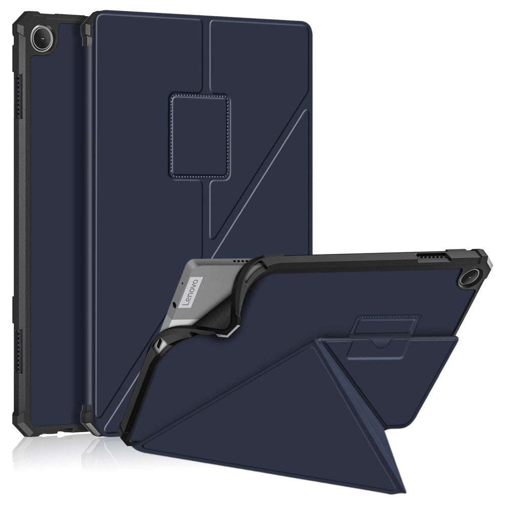 Lenovo Tab M10 (3. Gen) 10.1" (TB-328F/TB-328X) Fleksibelt Origami Flip Cover - Blå