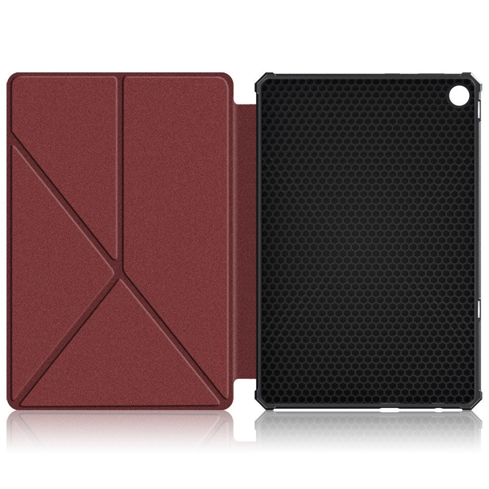 Lenovo Tab M10 (3. Gen) 10.1" (TB-328F/TB-328X) Fleksibelt Origami Flip Cover - Rød
