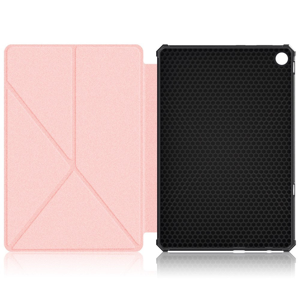 Lenovo Tab M10 (3. Gen) 10.1" (TB-328F/TB-328X) Fleksibelt Origami Flip Cover - Lyserød