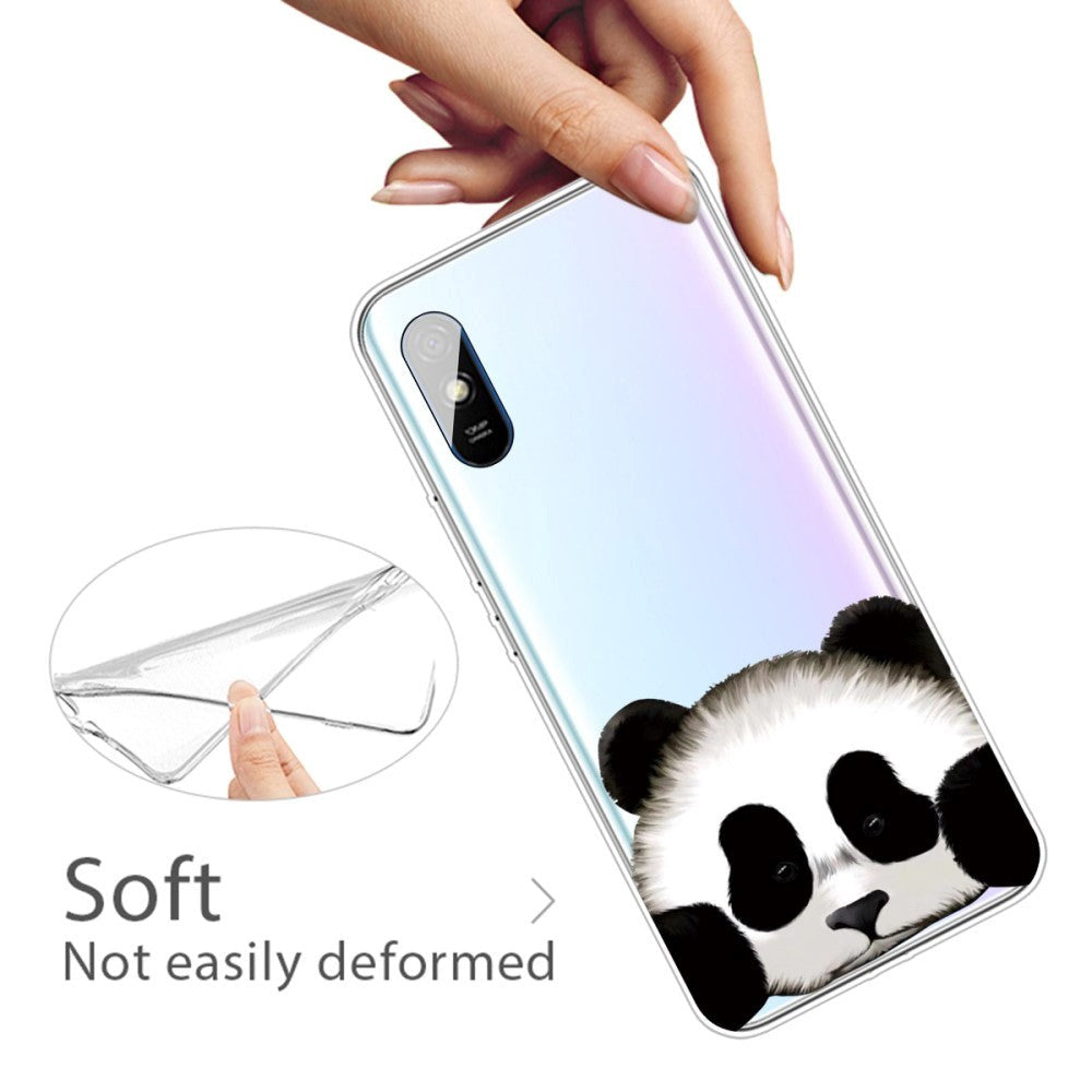 Xiaomi Redmi 9A / 9AT Fleksibel Plastik Cover - Panda