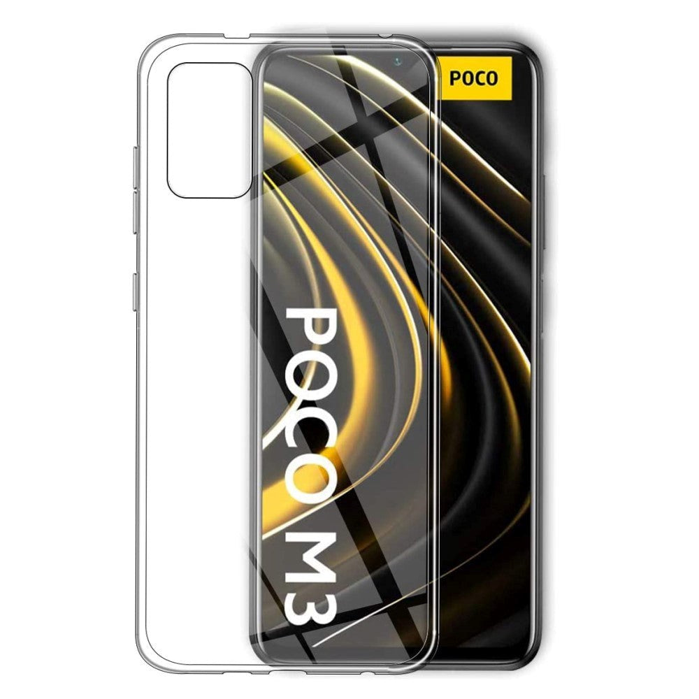 Xiaomi Poco M3 Fleksibelt Cover - Gennemsigtig