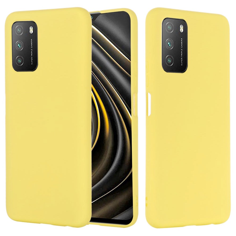 Xiaomi Poco M3 Liquid Silikone Bagside Cover - Gul