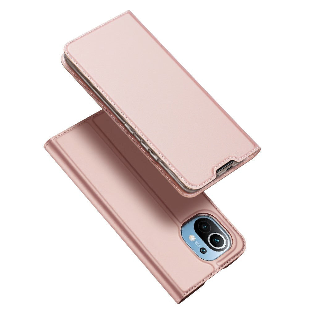 Xiaomi Mi 11 DUX DUCIS Skin Pro Series Thin Wallet Flip Cover - Rose Gold