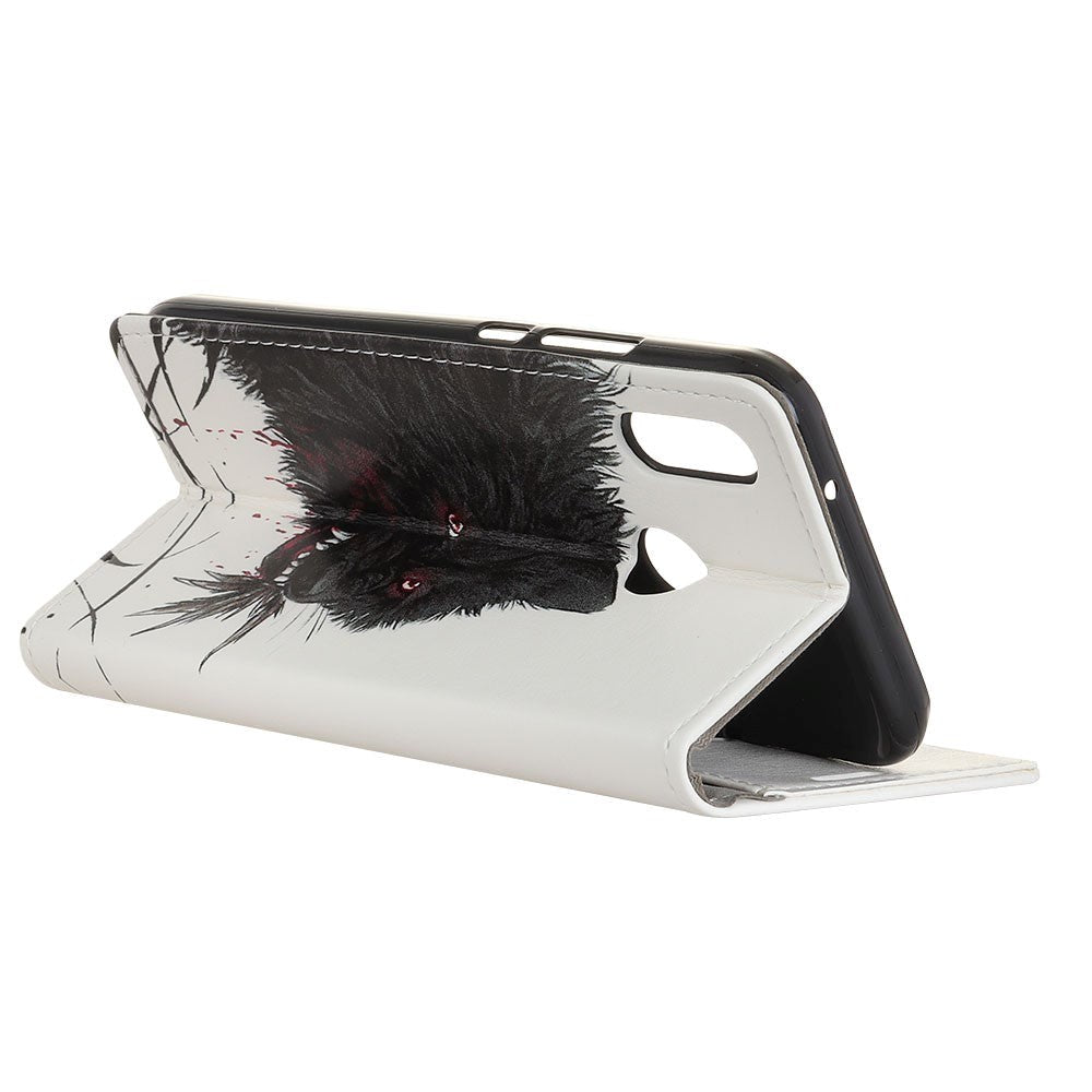 Alcatel 1S (2020) Læder Cover m. Kortholder Ulv