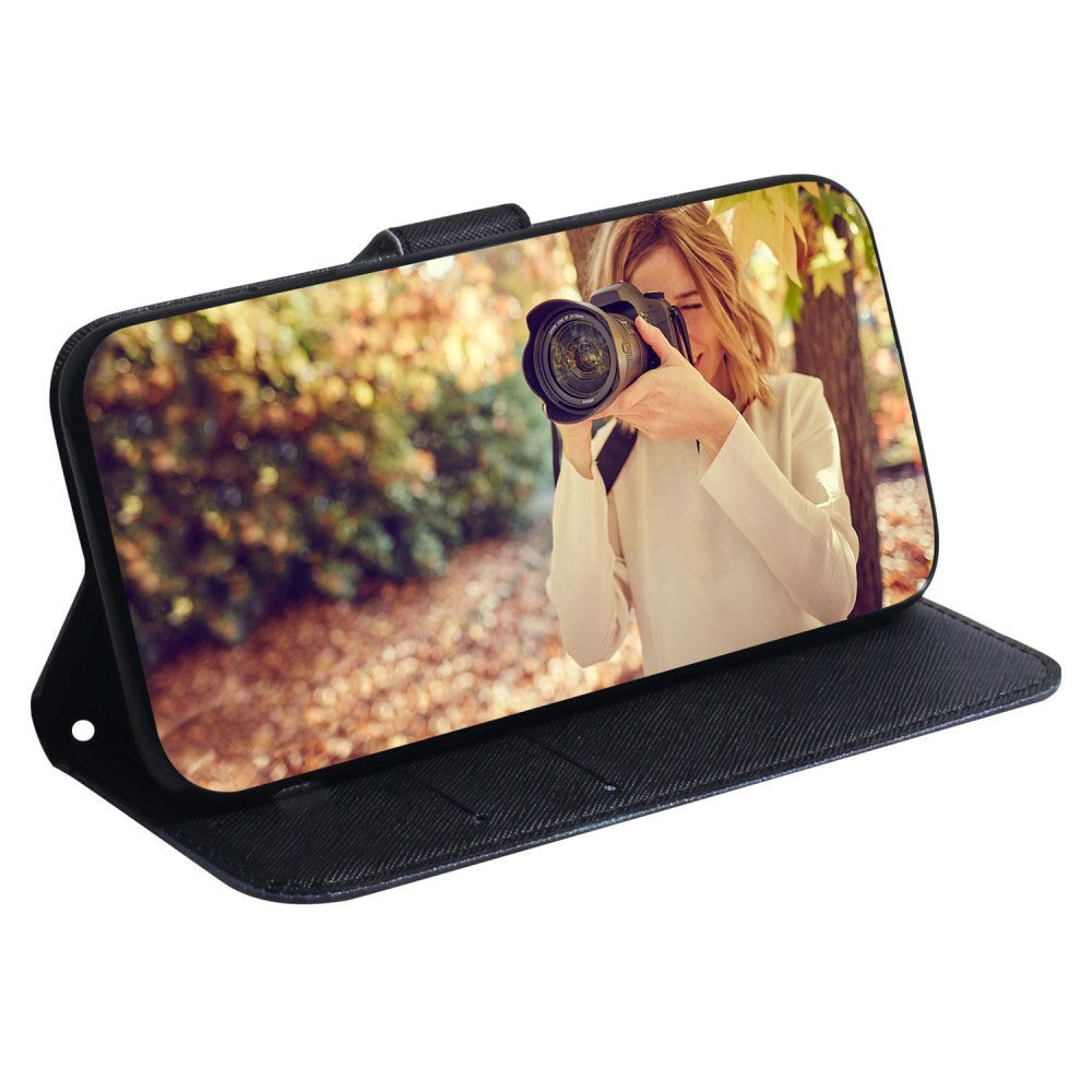 Google Pixel 6 Pro Læder Flip Cover m. Pung & Print - "Don't Touch My Phone"