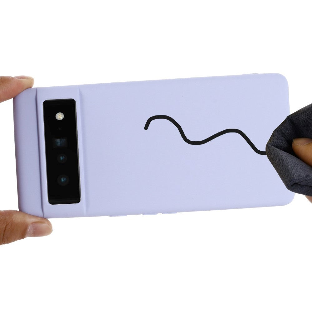 Google Pixel 7 Liquid Silikone Cover m. Strop - Lilla