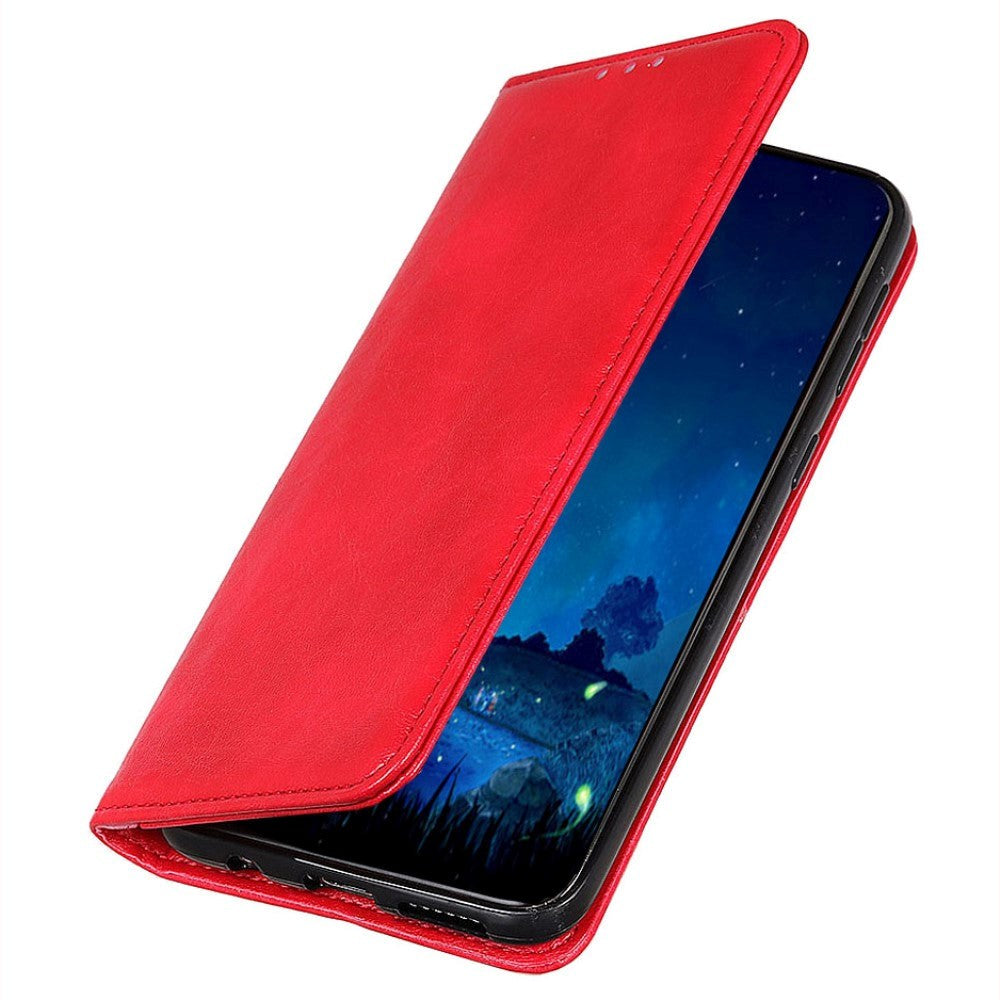 Asus ROG Phone 5 Læder Flip Cover m. Pung - Rød