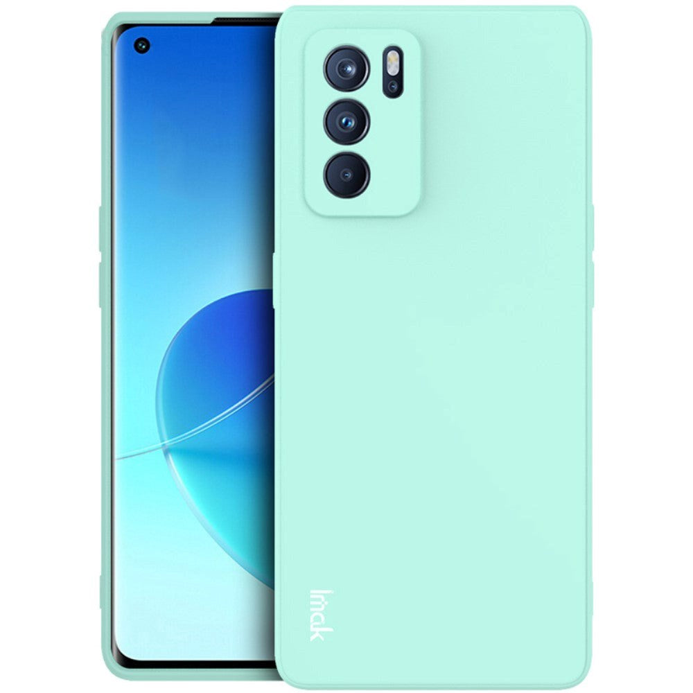 Oppo Reno6 Pro IMAK Fleksibelt Bagside Cover - Cyan