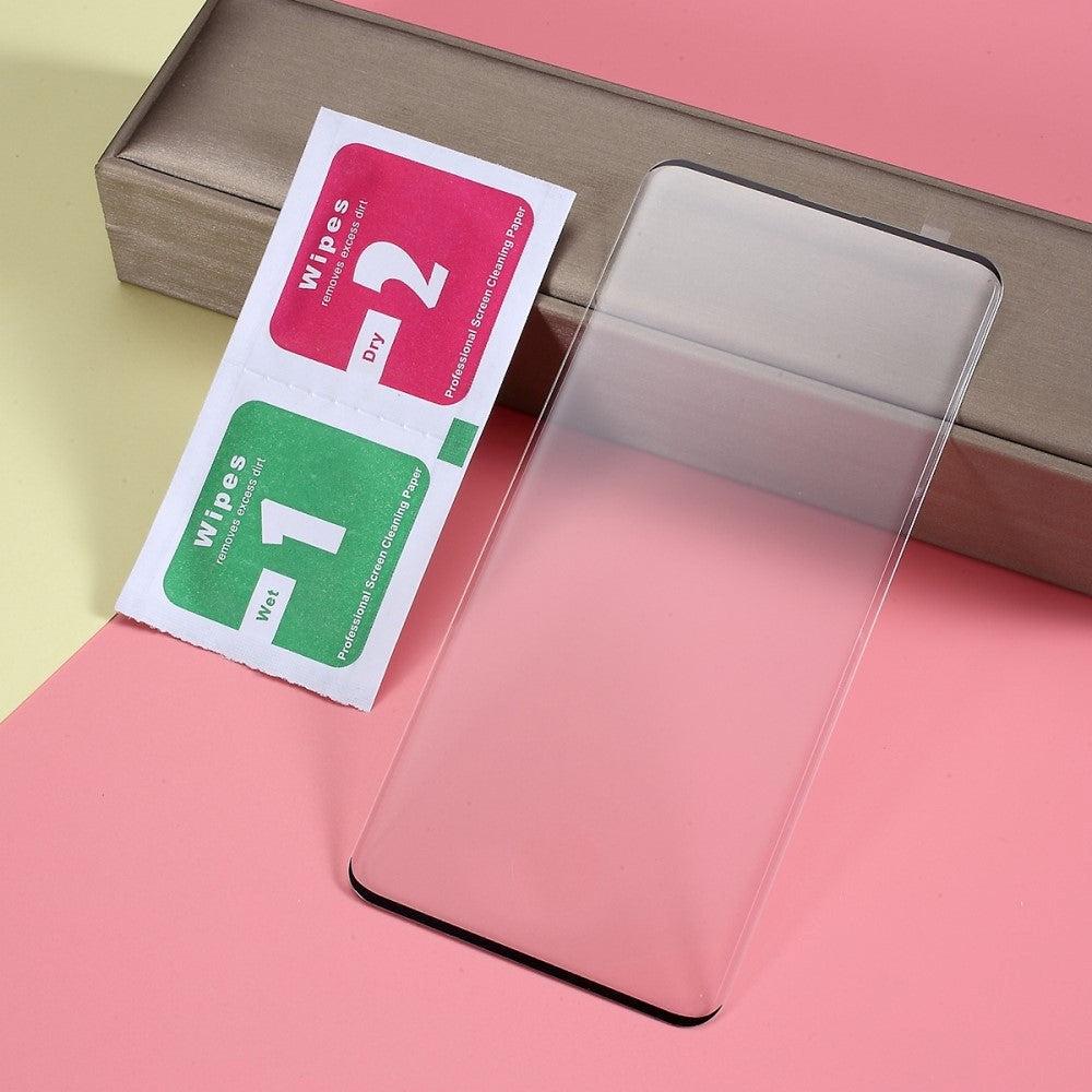 Samsung Galaxy S10 Skærmbeskyttelse / Hærdet Glas Full-Fit - Sort