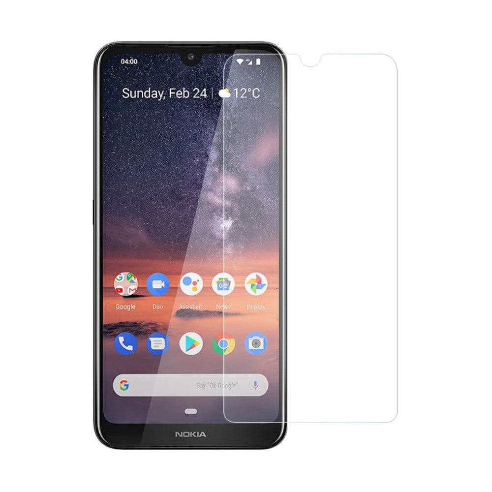 Nokia 3.2 Hærdet Glas - Case Friendly - Gennemsigtig