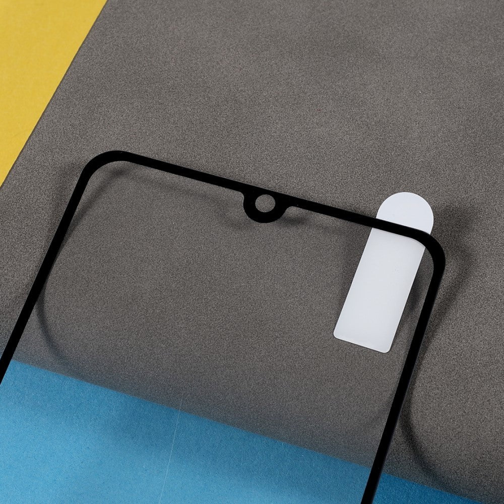 Samsung Galaxy M22 / M32 Full-fit Skærmbeskyttelse - Hærdet Glas - Sort Kant
